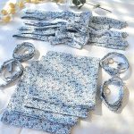 Pochette de costume homme en véritable Liberty Wiltshire 31x31cm